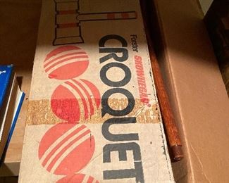 Vintage croquet set, in box