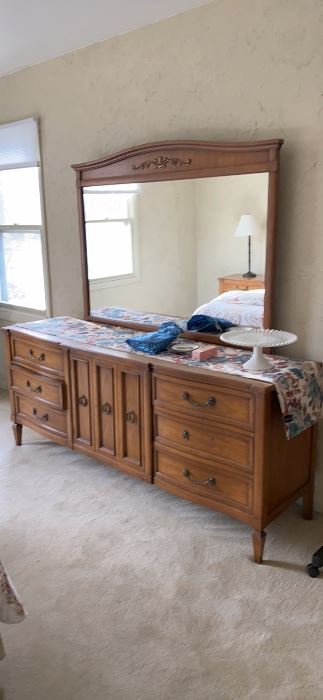 vintage dresser with mirror