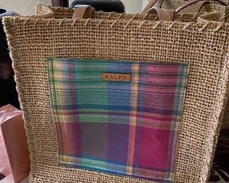 Ralph Lauren straw purse/bag