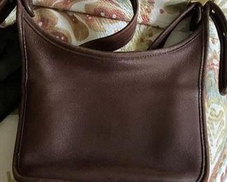 Leather COACH handbag