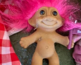 vintage small troll doll