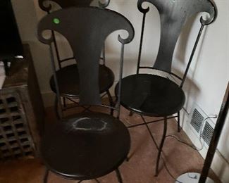 Metal chairs
