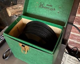 Vintage 45s and case