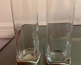 Drinking Glasses with Pewter Base