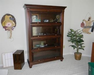 glass front bookcase