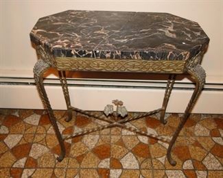 Marble Table with iron 