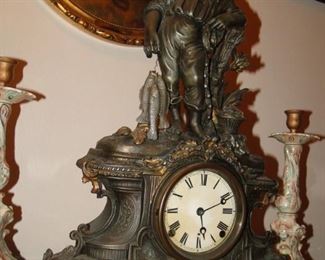 Spelter Clock N. Muller 