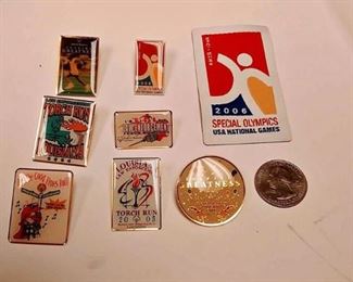 https://www.ebay.com/itm/124143283700 AB0001 SPECIAL OLYMPICS PIN & PATCH LOTFROM LOUISIANA & NATIONAL $20.00 BOX74 Buy-It-Now $20.00