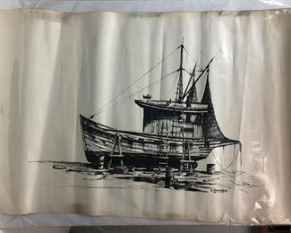 https://www.ebay.com/itm/124200821287 Cma2043: Anthony Shembroske Vintage Lithograph 1972 Buy-it-Now $19.99