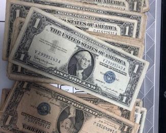 LAR4008 $1 US Silver Certificate $5 each - $4.50 each for 5 or more. 100 available

Ages Ago Estate Sales Eastbank / NOLA Collectibles Consignment
712 L And A Rd Suite B Metairie LA 70001. We will be there: Thursday - Saturday 10 till 5; Sunday 2pm till 6pm; Monday - Wednesday by Appointment only; excluding holidays. We are inside of the GoMini Office Building. 

No holds unless paid. 

We may have to dig it out so let us know when you are coming.

We take Cash App, PayPal, Square, and Facebook Messenger Pay. No Delivery.

Note we take consignments.

Thanks,
Rafael 
Cash App: $Agesagoestatesales 

PayPal Email: Agesagoestatesales@Gmail.com
Ages Ago Estate Sales

Venmo: @Rafael-Monzon-1
https://www.facebook.com/AgesAgoEstateSales
504-430-0909