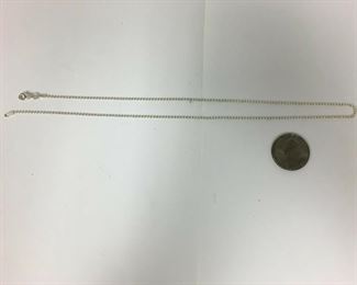 https://www.ebay.com/itm/124185083004	KB0150: Sterling Silver Bead Chain 18"		 Buy-IT-Now 	 $9.99 
