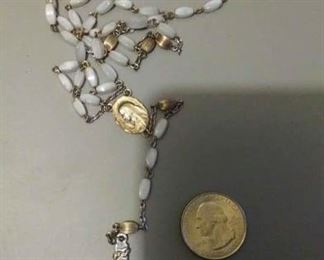 https://www.ebay.com/itm/124312199999 RX02: STERLING SILVER ROSARY $30.00 PEARL COLOR BEADS (59 BEADS) Buy-IT-Now $30.00