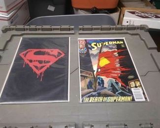 https://www.ebay.com/itm/124175677067	RX5012001 DC COMICS BOOK LOT OF 49 BOOKS DEATH OF SUPER SUPERMAN FUNERAL FOR A F		 Buy-it-Now 	 $275.00 
