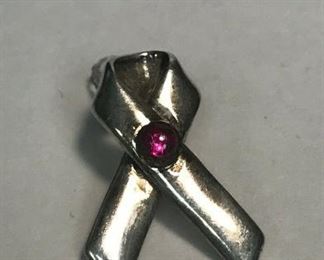 https://www.ebay.com/itm/114477705563	WL195 STERLING SILVER CANCER AWARENESS PIN WITH REAL PINK GEM		 Buy-it-Now 	 $20.00 
