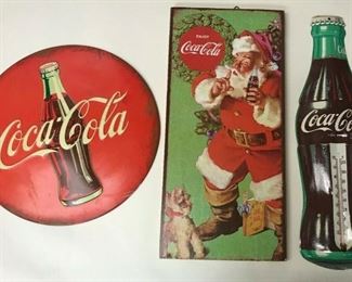 https://www.ebay.com/itm/114524879910 WL213 COCA-COLA METAL AND WOOD SIGNS LOT OF 3 Buy-it-Now $40.00