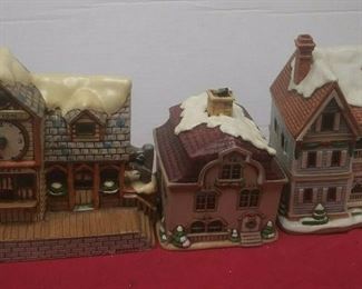 https://www.ebay.com/itm/114575415367 GN3152 LOT OF THREE LEFTON USED VINTAGE CERAMIC COLONIAL VILLAGE BUILDINGS Buy-it-Now $54.99