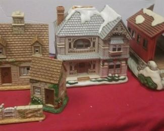 https://www.ebay.com/itm/114575415361 GN3155 LOT OF THREE LEFTON USED VINTAGE CERAMIC COLONIAL VILLAGE BUILDINGS Buy-it-Now $54.99