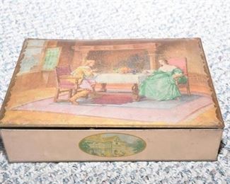 31. Vintage Metal Sewing Box