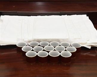 45. Cloth Napkins and Napkin Rings