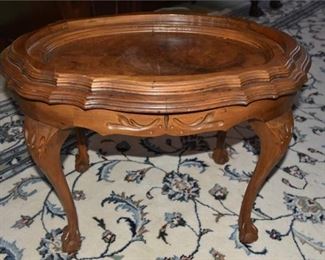 53. Vintage Carved Wooden Serving Table