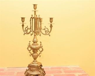 67. Gilt Metal Candelabra