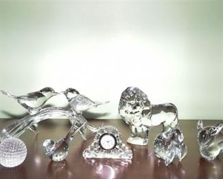 75. Assorted Crystal Items