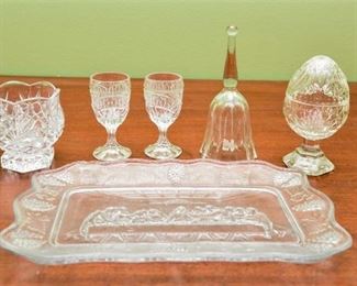 78. Assorted Crystal Items