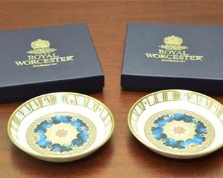 82. Pair Of ROYAL WORCESTER Millennium Dishes