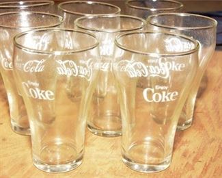 115. Eight 8 CocaCola Glasses