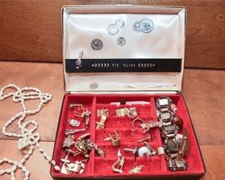 125. Miscellaneous Lot Of Jewelry With Jewelry Box