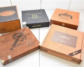 159. Six 6 Cigar Boxes