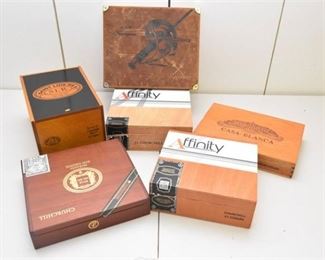 160. Six 6 Cigar Boxes