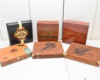 161. Six 6 Cigar Boxes