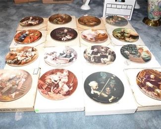 170. Sixteen 16 NORMAN ROCKWELL Plates By KNOWLES
