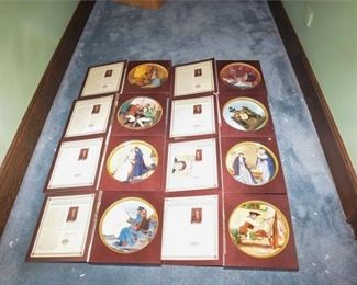 171. Eight 8 NORMAN ROCKWELL Plates By KNOWLES