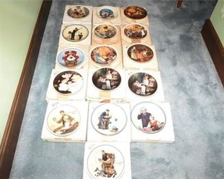 172. Sixteen 16 NORMAN ROCKWELL Plates By KNOWLES