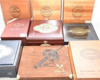 175. Nine 9 Cigar Boxes