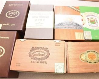 177. Seven 7 Cigar Boxes