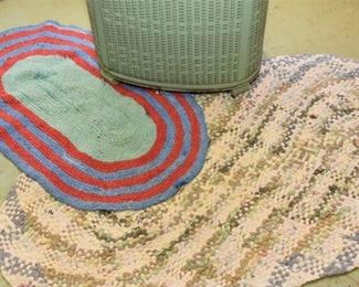 201. Two 2 Rugs and a laundry Basket