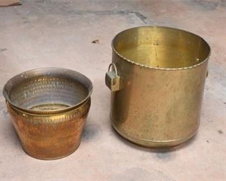 204. Two 2 Brass Buckets