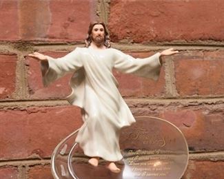 267. Footprints In The Sand Jesus Figure