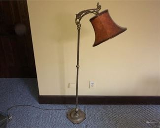 290. Antique Bridge Arm Floorlamp