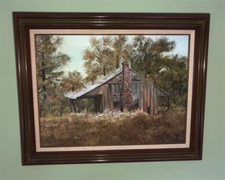 298. Painting Country Side Antique Barn