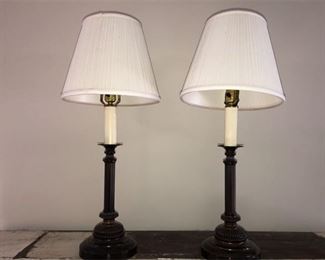 304. Two 2 Modern Table Lamps