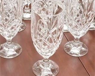 311. 12 Shannon Crystal Glasses