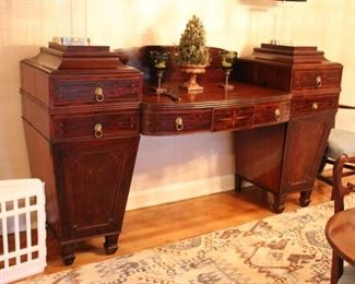 Antique inlaid Scottish sideboard