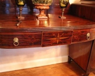 Antique inlaid Scottish sideboard