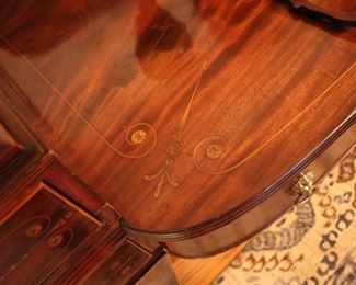 Antique inlaid Scottish sideboard