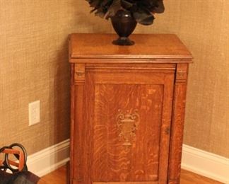 Vintage oak sewing cabinet