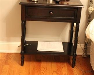 Pair distressed painted night stands